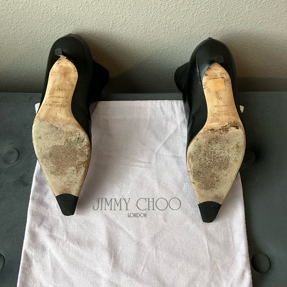 Jimmy Choo Leather Black Booties - Picture 7 of 7